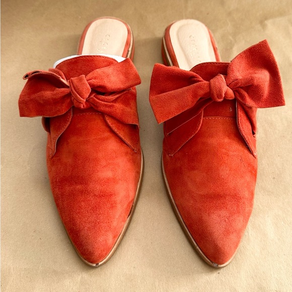 CECELIA NEW YORK Shoes - CECELIA NEW YORK Amara Terra Red Slide/Mule flats women’s size 9.5 EUC